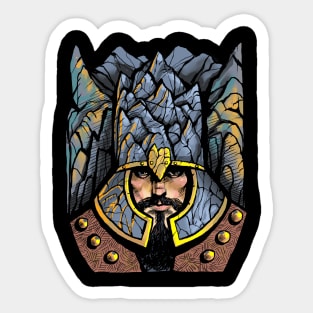 Dwarven mountains Sticker